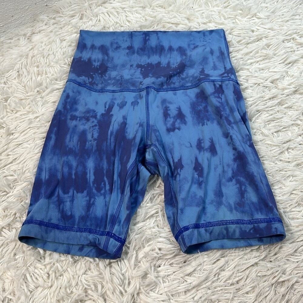 Lululemon Align Super High Rise Short Game Day Game Day Blue Multi